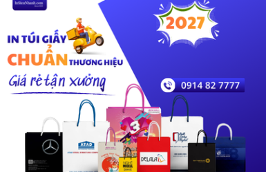 IN TÚI GIẤY THEO YÊU CẦU GIÁ RẺ – ĐẸP, CHẮC CHẮN, IN NHANH
