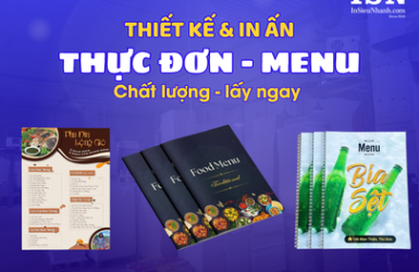Dịch vụ in menu đẹp - lấy ngay - giá rẻ