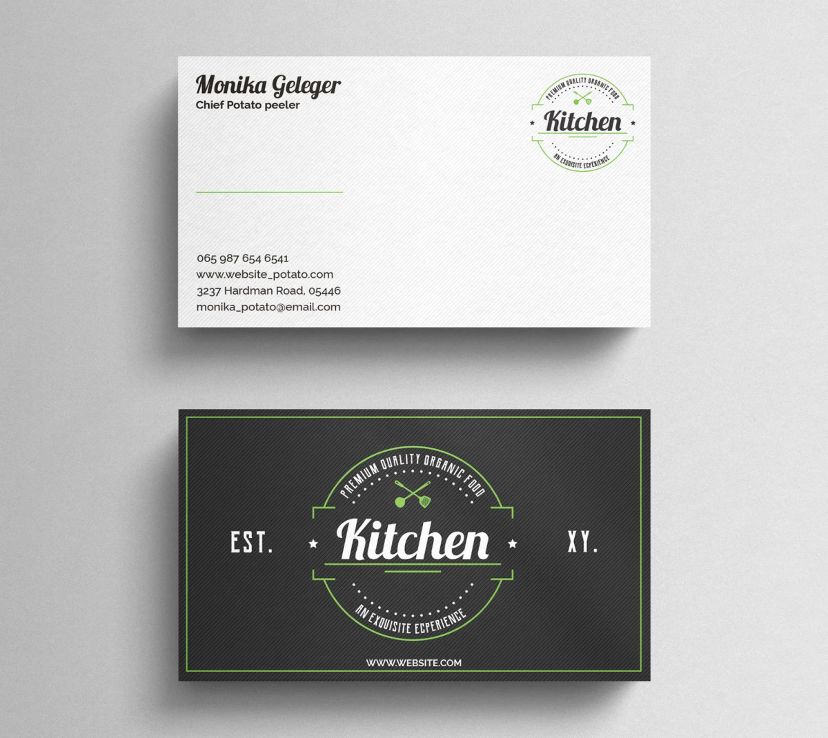 Mẫu Name Card Nhà Hàng - 01