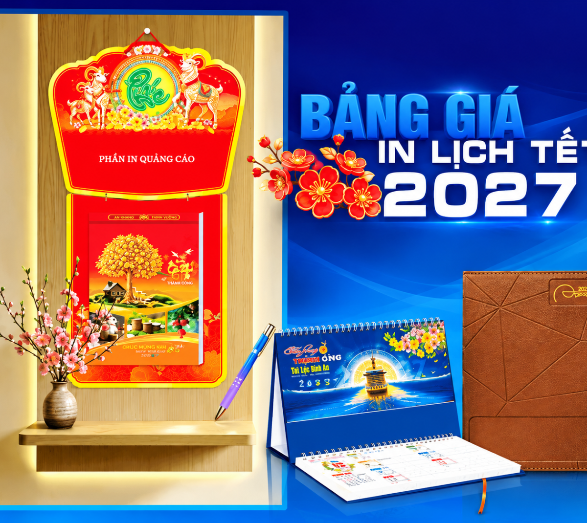 In Lịch Tết 2027 Theo Yêu Cầu