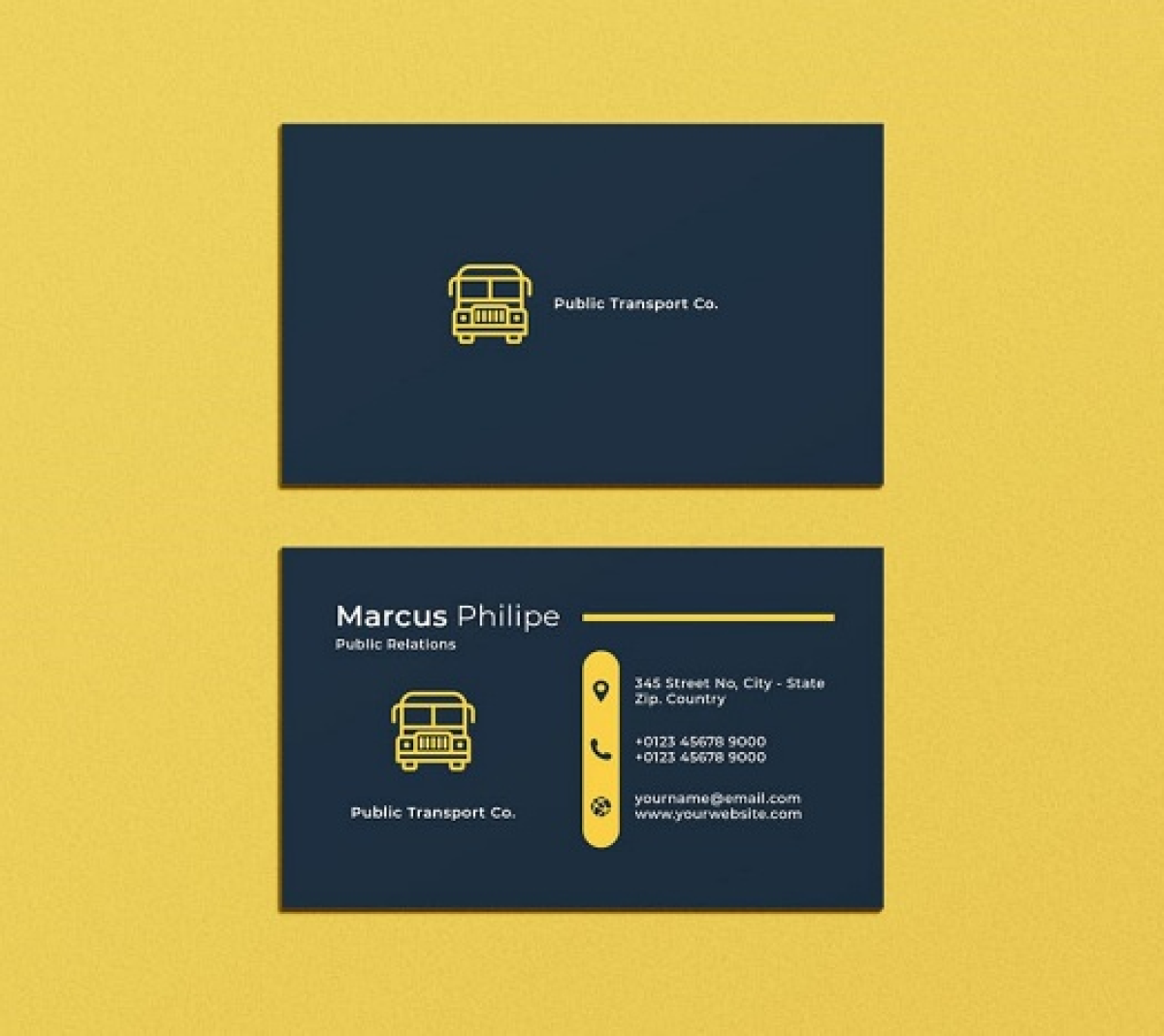 Mẫu Name Card Thuê Xe - 01