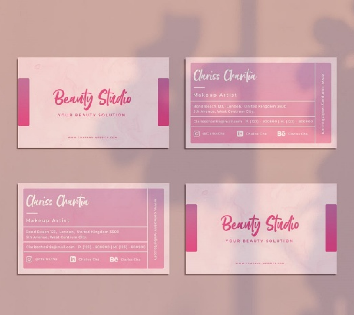 Mẫu Name Card Mỹ Phẩm - 01