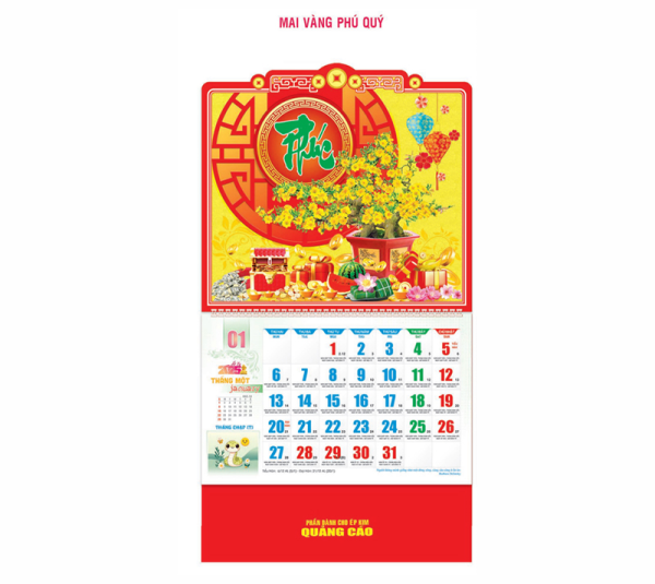 Lich Tết May Vàng Phú Quý